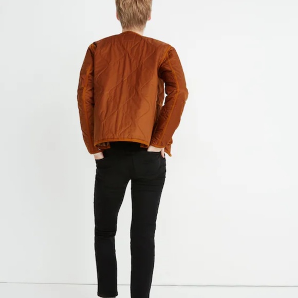 Madewell Rust Quilted coat - Picture 3 of 8